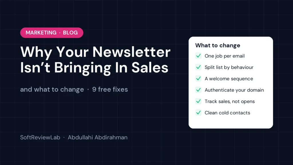 Why Is My Email Marketing Not Working? How to Turn Your Newsletter Into Sales