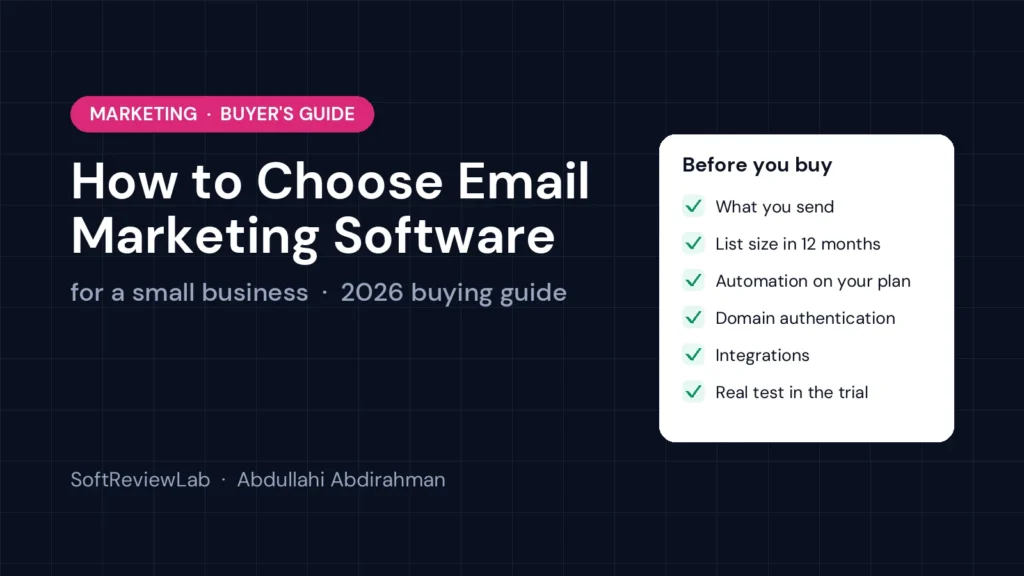 How to Choose Email Marketing Software for a Small Business (2026 Buying Guide)